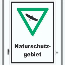 HB-Druck Naturschutzgebiet Aufkleber A0 (841x1189mm)