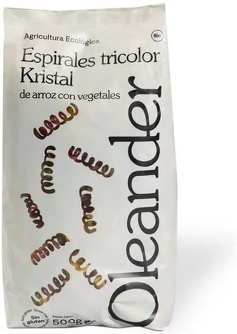 Oleander Espirales Tricolor De Arroz Con Vegetales Eco 500g