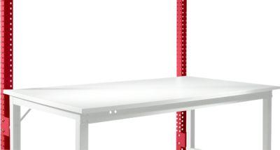 Aufbauportal, niedrig, Grundtisch SPEZIAL Arbeitstisch/Werkbank UNIVERSAL/PROFI, rubinrot
