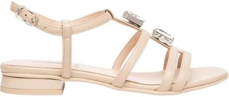 Ahead Nero Giardini Sandalia 1186228 Con Brillantes Beige 38,5 Mujer