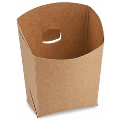 100x BIONATURE Snackbecher kraft braun mit Fettbarriere 100g  7x9x9cm