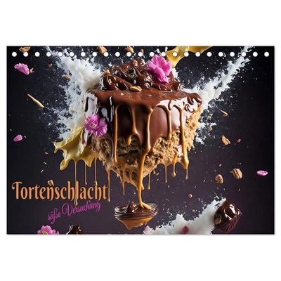 Tortenschlacht - süße Versuchung (Tischkalender 2026 DIN A5 quer), CALVENDO Monatskalender
