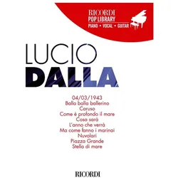Lucio Dalla songbook piano/vocal/guitar, Fachbücher von Lucio Dalla