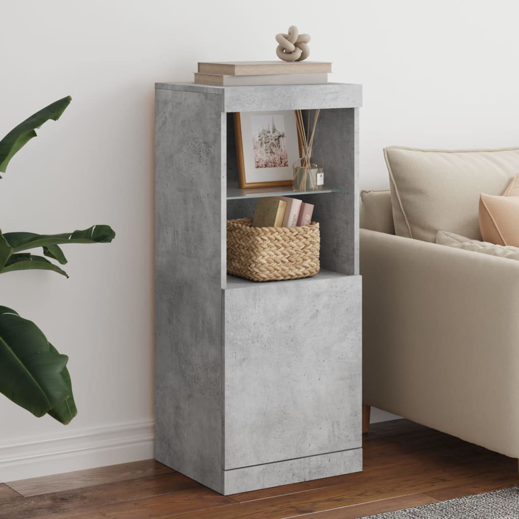 Metro Basilios 41cm Sideboard Concrete Grey 100cm H X 41cm W X 37cm D