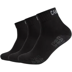 3er Pack Camp David Action-Mesh Baumwolle Quarter Socken Herren 9999 - black 43-46