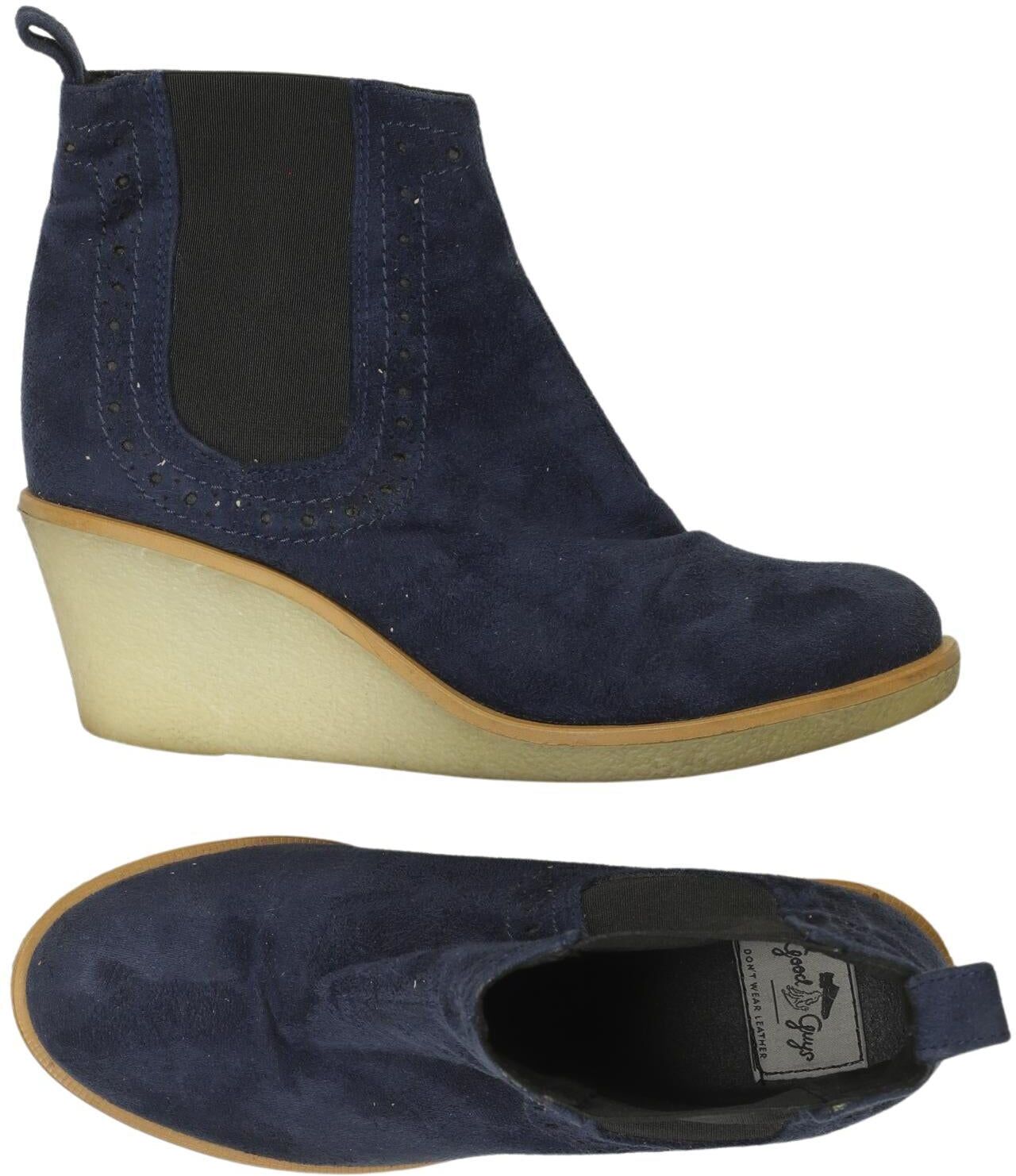 good guys dont wear leather Damen Stiefelette, Marineblau, Gr. EU 38, kein / Etikett - Second Hand