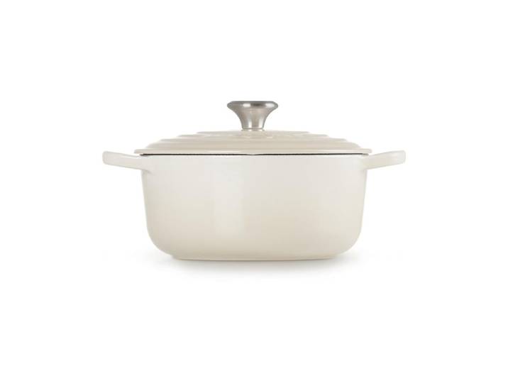 Le Creuset Signature Round 20 cm Meringue Kochtopf Sand