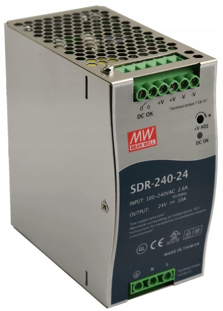 Mean Well SDR-240-24 schakelende voeding
