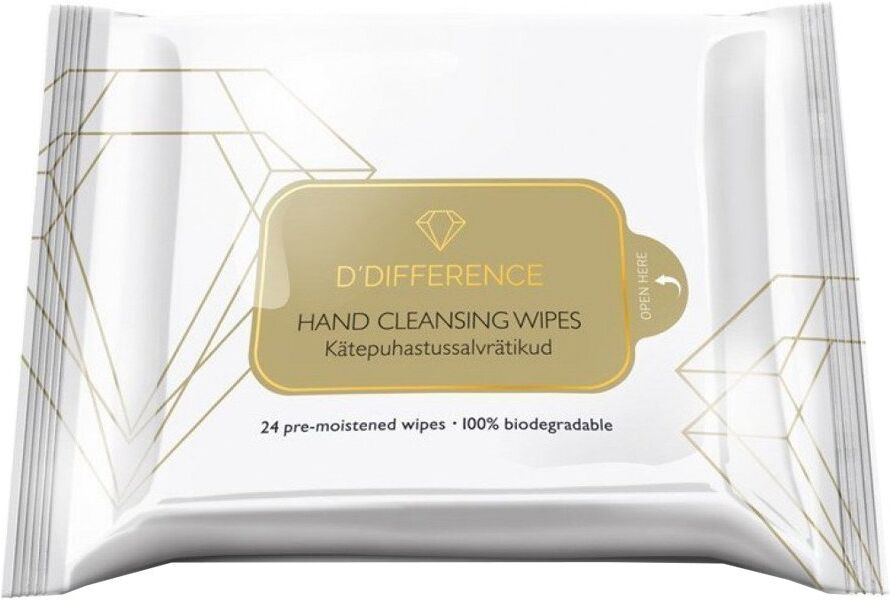 D´DIFFERENCE Hand Cleansing Wipes 24pcs