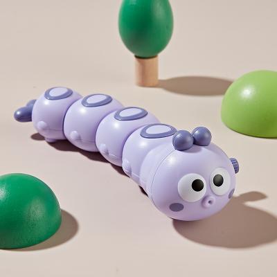 Multisell Products Hub Crawling Toys Parent Child Interactive Cute Animal, Cartoon Clockwork Caterpillar Baby Wind Up Toy For Kids Funny Gift purple