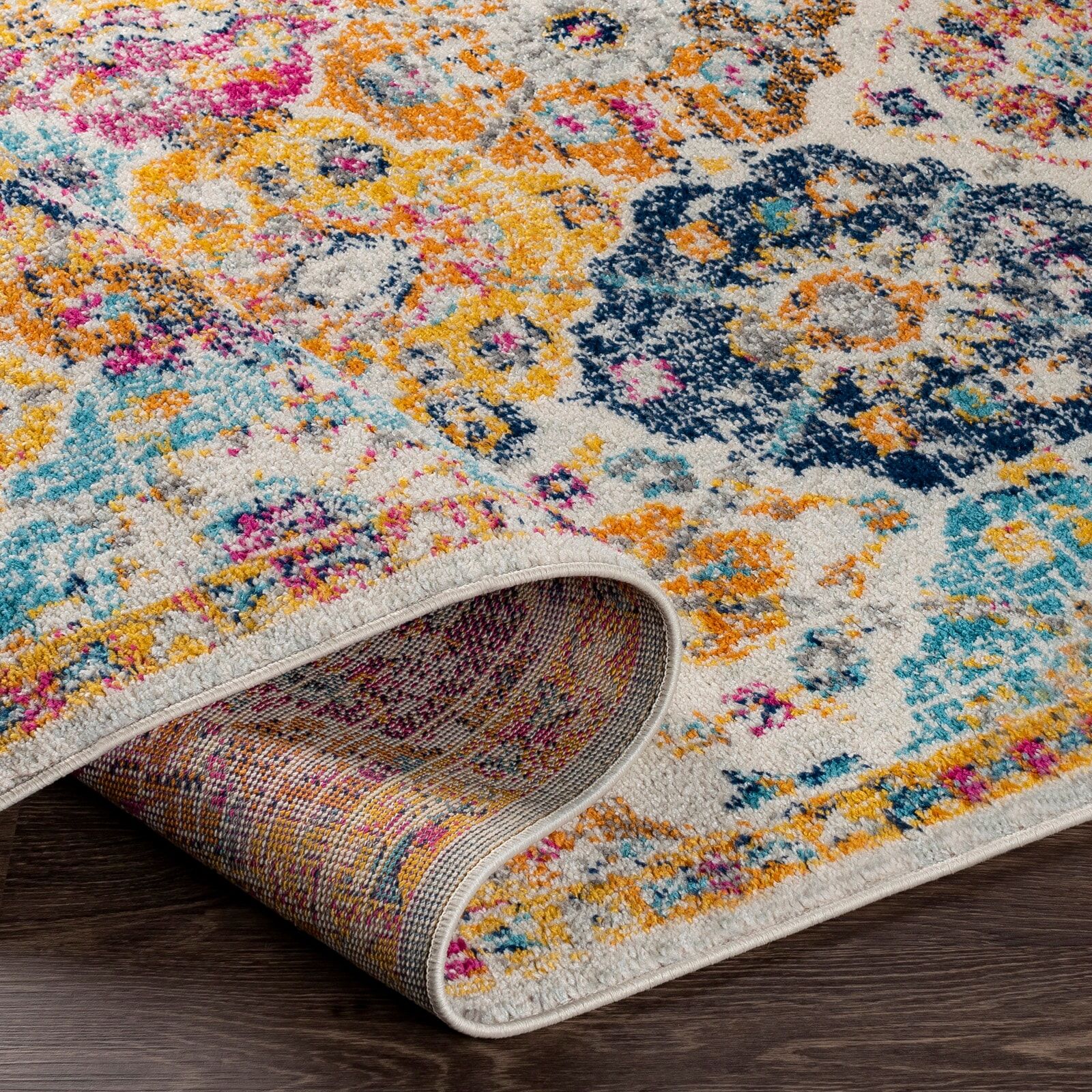 Teppich LIVABLISS "CUZCO", orange, B:160cm H:11,4mm L:220cm, Polyester, Polypropylen (PP), Teppiche, Teppich orange B : 160cm 1 Stk., 11,4mm, L: 220cm