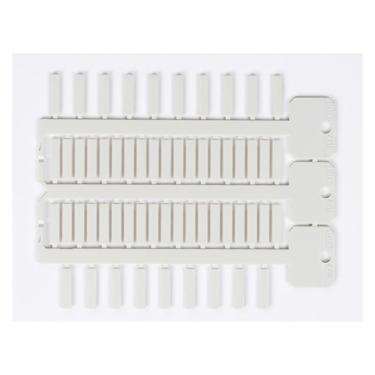 Brady ACS-Kennzeichnung, weiss, 4 x 18 mm, 3 Reihen (TAG -4 18 WHITE)