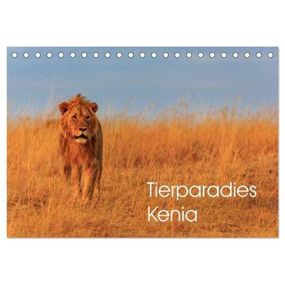 Tierparadies Kenia (Tischkalender 2027 DIN A5 quer), CALVENDO Monatskalender