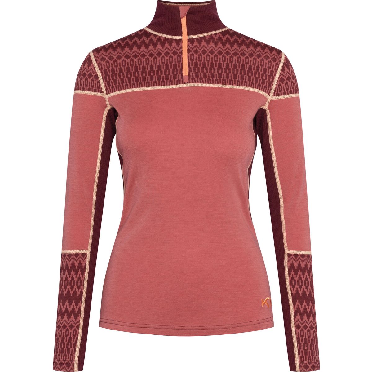 Kari Traa Sara Half Zip basic pink (GARNE) XL 623591-GARNE-XL