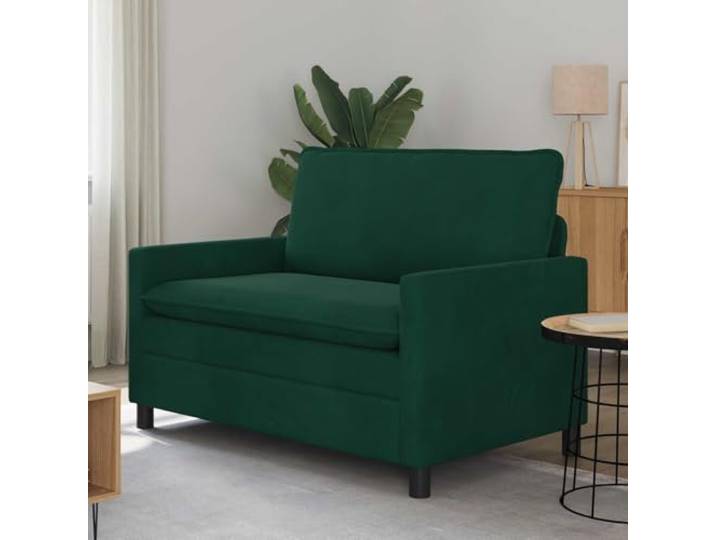 YUTAASU Sofa Dunkelgrün 126 x 81 x 87,5 cm Samtbezug, Metallrahmen, Ergonomisches Design, Pflegeleicht, Für Wohnzimmer