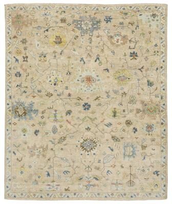 Style Haven Palma Wool Hand-Knotted Oriental Beige/ Multi Area Rug