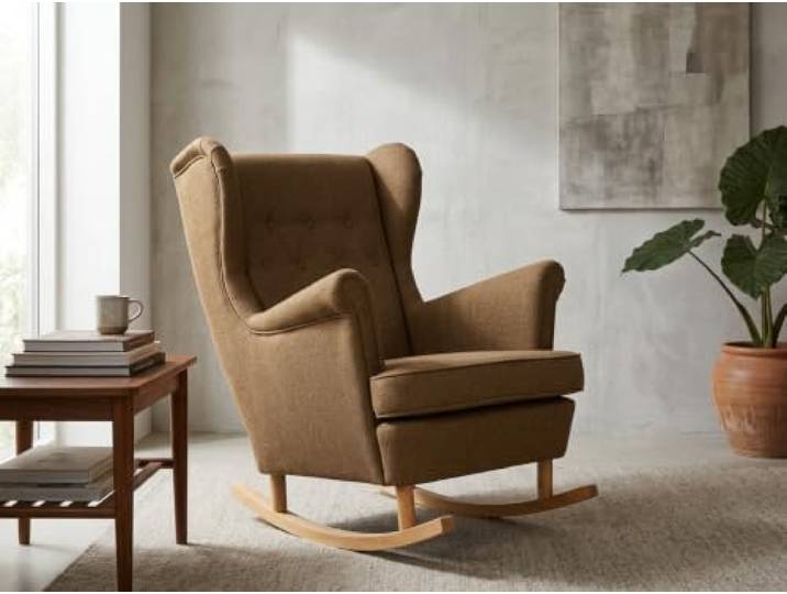 Family Meble Schaukelsessel Ari Aura – skandinavischer Sessel – Variante Monolit 9