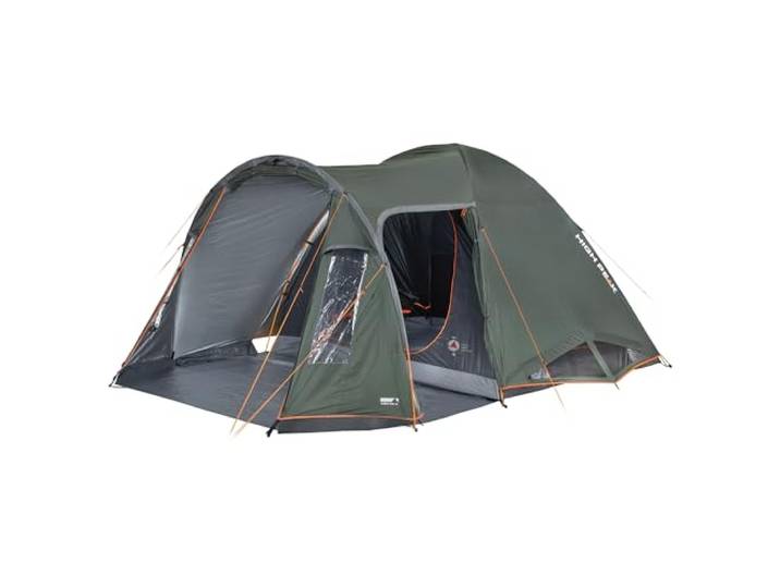 High Peak Kuppelzelt Tessin 4 Personen Camping Iglu Zelt Familienzelt Vorraum