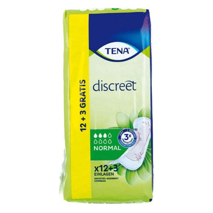 Tena DISCREET normal incontinence compress 15 u (15x, Normal) (760807)