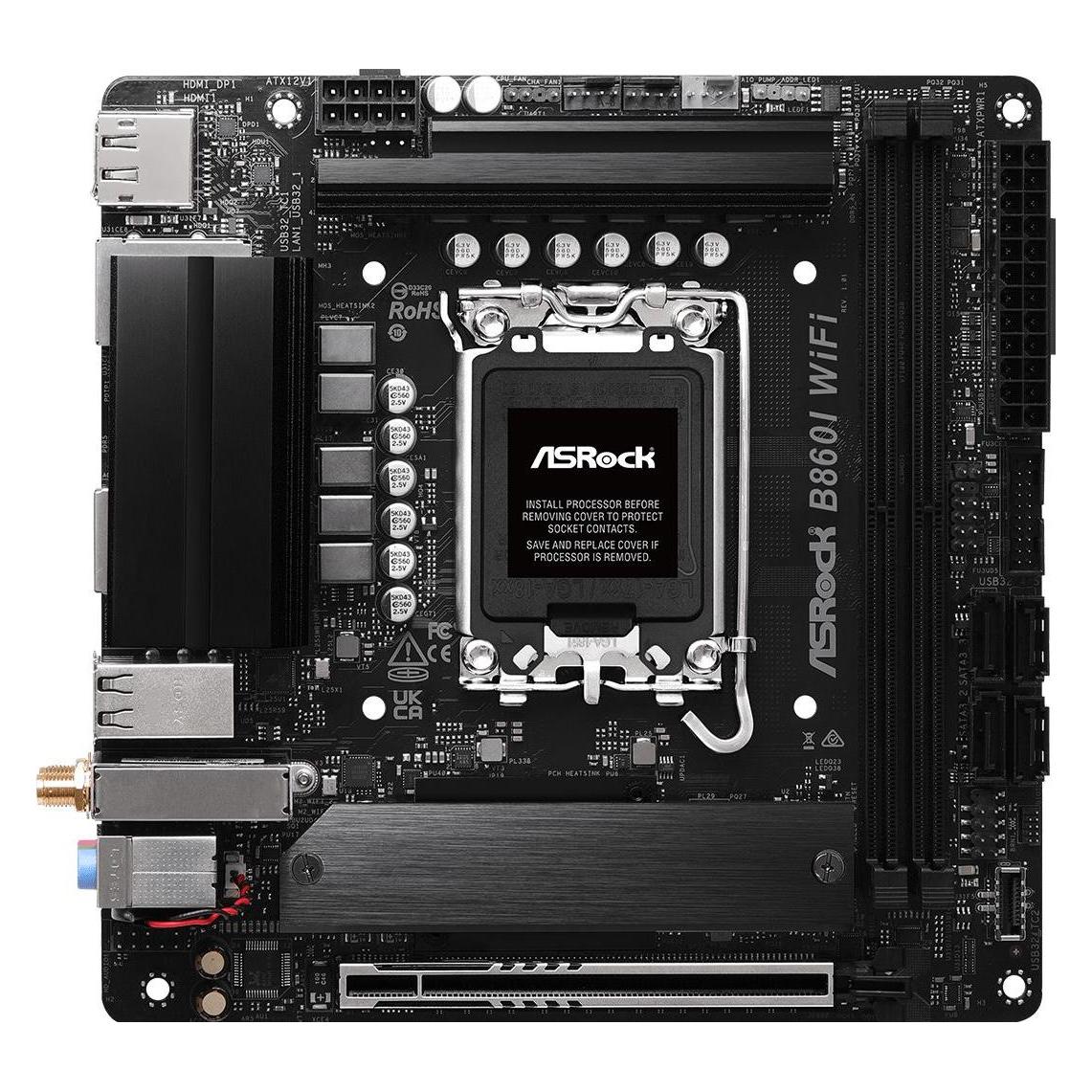 AsRock B860I WiFi (Socket S1, Intel B860, Mini-ITX) (90-MXBQQ0-A0UAYZ)