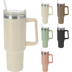 Thermobecher STRAW COLORI (LBH 14x10x26,50 cm) - LBH 14x10x26,50 cm
