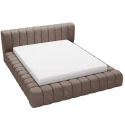 POLSTERBETT Italia 140x200 Braun