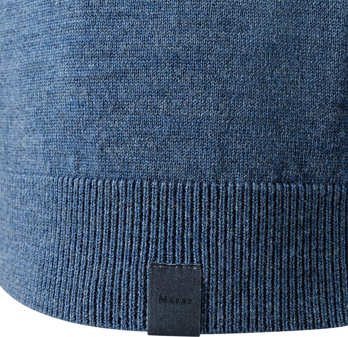 Strickpullover MAERZ MUENCHEN "Maerz Muenchen 420400 Strickpullover Herren Bekleidung", Herren, Gr. 54, blau, 100% Wolle, V-Ausschnitt, Pullover Strickpullover