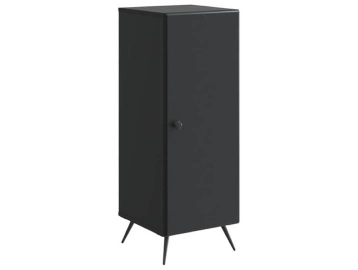 TEKGHUT Sideboard Schwarz 33 x 34,5 x 90 cm Holzwerkstoff Schwarz, Holzwerkstoff, 33 x 34,5 x 90 cm, Schubladen, Türen, verstellbare Regale, Flur, Esszimmer