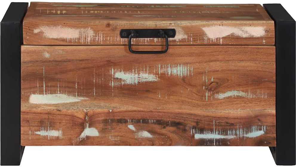17 Stories Camp Trunk / Footlocker Reclaim Brown 30cm H X 60cm W X 30cm D
