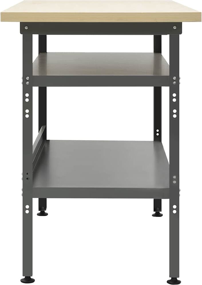vidaXL Établi Gris 120x60x85 cm Acier