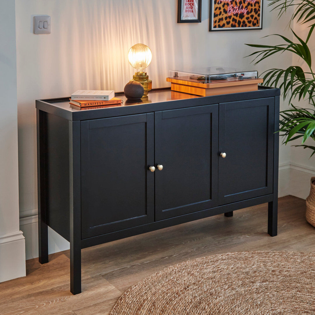 ClassicLiving Adelphi Sideboard Black 80cm H x 122cm W x 40cm D