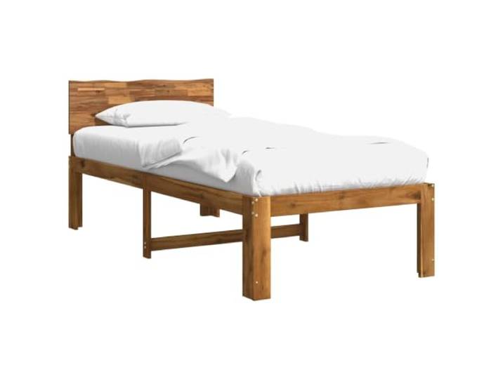 vidaXL Einzelbettgestell mit Kopfteil Rostock Natur 80 x 200 cm