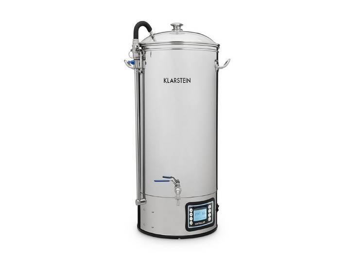 Klarstein Bierzapfanlage Mundschenk, Anlage zum Bier Brauen Braukessel Bierbrau Set