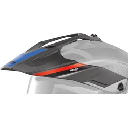 Nolan N70-2 X Earthquake, Helmschirm - Matt Schwarz/Grau/Rot/Blau - XXS-M