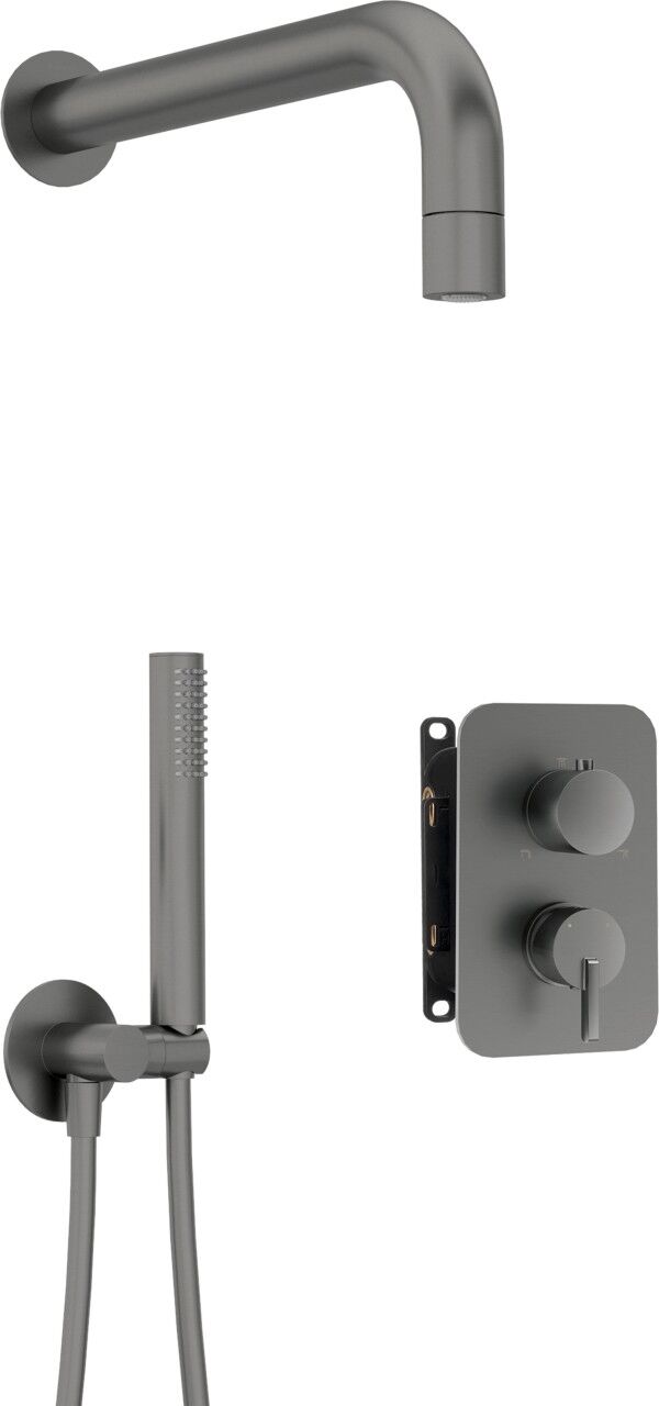 Neuesbad Serie 600 Unterputz Dusch-Set, Oberfläche: Titanium NB1BXYZDQSM1