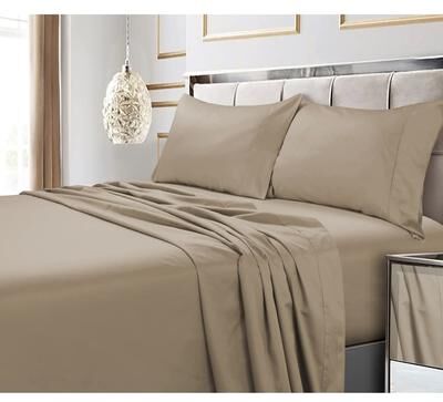 Tribeca Living Egyptian Cotton 600 Thread Count Extra Deep Pocket Bed Sheet Set