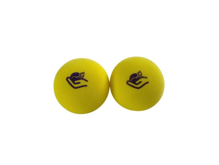 Able2 Foam tennisballen - Set van 2 - Geluid - Lichtgeel (2 stuks)