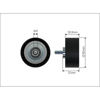 CAFFARO Umlenk-/Führungsrolle, Keilrippenriemen 44403 für Mercedes