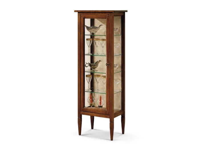 Xlmoebel Vitrine Klassischer Vitrinenschrank aus Holz für Bücher und Deko (1-St., Vitrine) Hergestellt in Europa