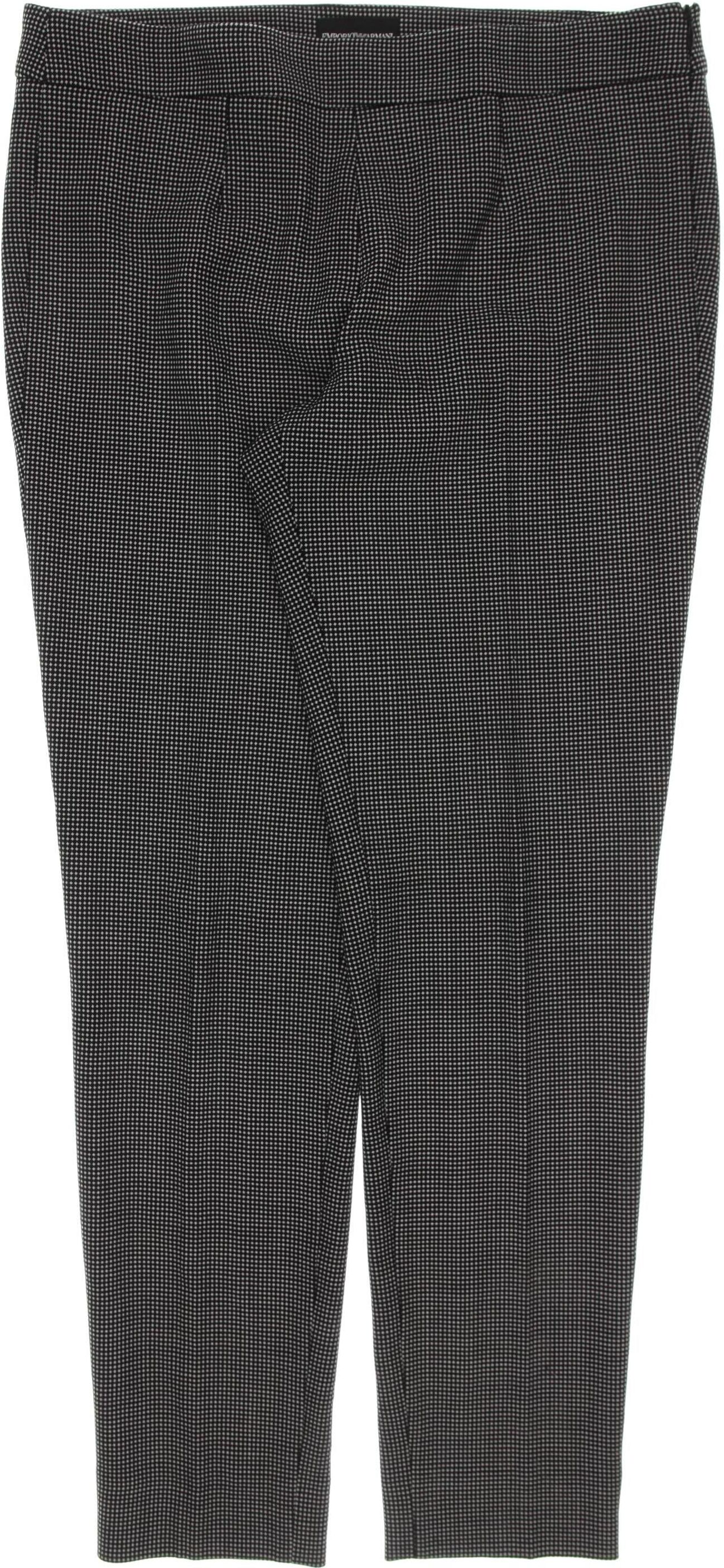 Giorgio Armani Emporio Armani Damen Stoffhose, Schwarz, Gr. W32, kein / Etikett - Second Hand