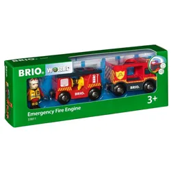 BRIO World - Feuerwehr-Leiterfahrzeug mit Licht und Sound