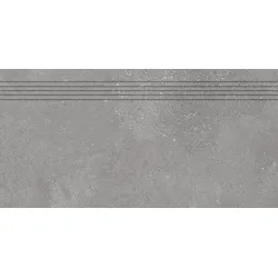 Rako Betonico Treppenfliese grau 30x60 cm matt DCPSR791.1
