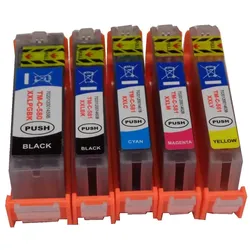 5x Tintenpatronen kompatibel f. Canon Pixma TS-8242 ersetzt Canon PGI-580 und CLI-581 Tintenpatronen