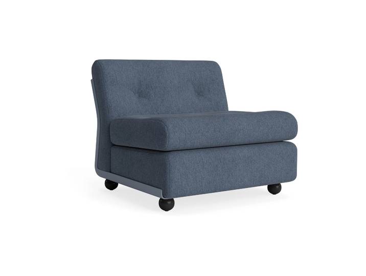 HAY Amanta Sofamodul Frost blue-turf blue, 1-sitzig/Sessel