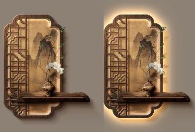 Useful Little Things New Chinese Style Luxurious Mural Wall Light For Living Room, Lobby, And Corridor b 29.53 X 35.43 In