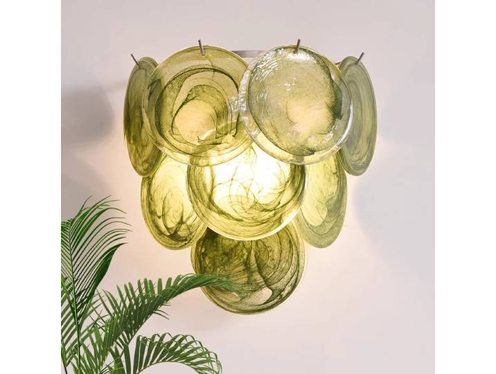 Applique murale en verre de Murano, lampe murale colorée Dopamine pour villa, salon, couloir, applique LED créative pour allée