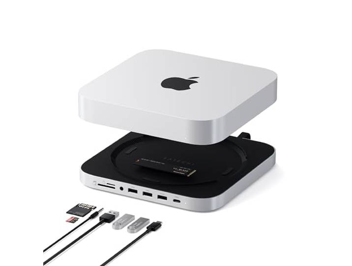 SATECHI Mac Studio & Mac Mini Hub met Standaard, SSD-Behuizing, 10Gbps