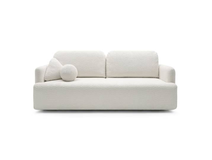 Dreisitziges ausklappbares Sofa Lambina mit Stauraum,