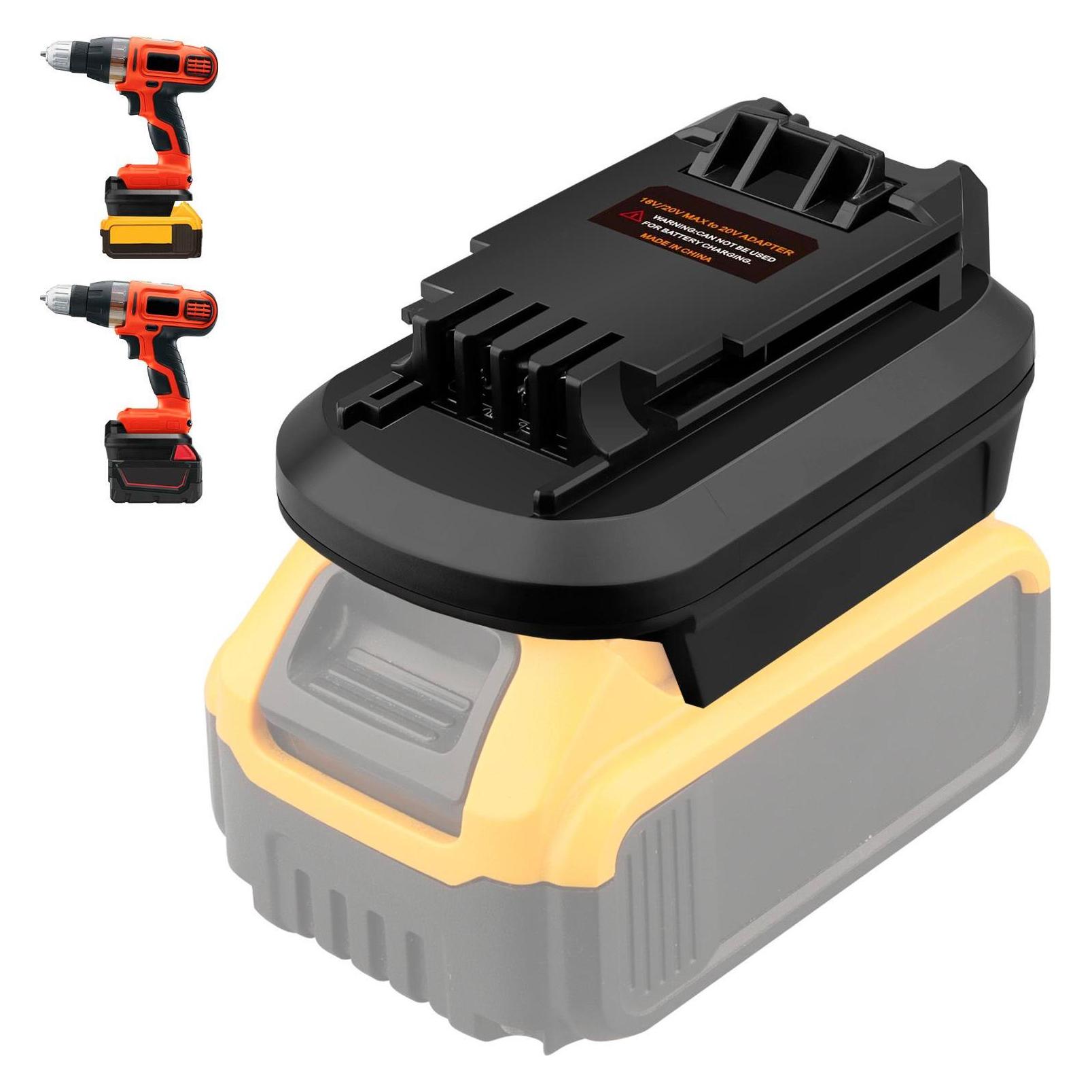 LKD Akku-Adapter - DeWalt/Milwaukee für Black&Decker Elektrowerkzeuge (18 V) (69479189)