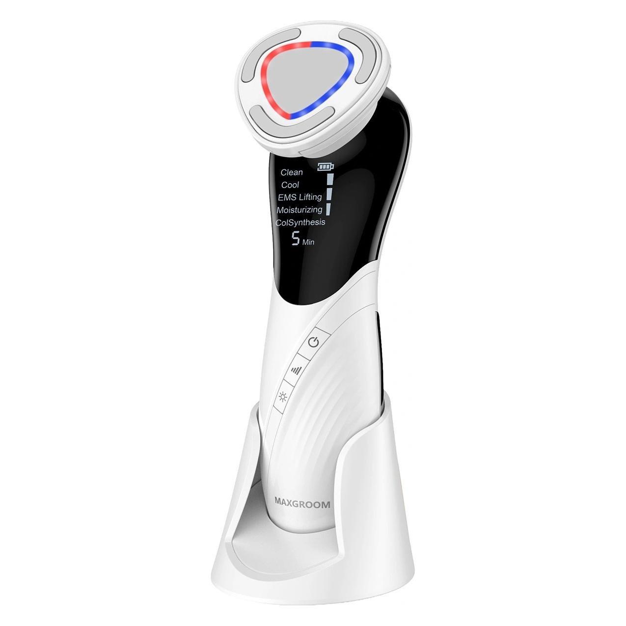 Maxgroom D849 9-in-1 facial massager with care functions - white (69074804)